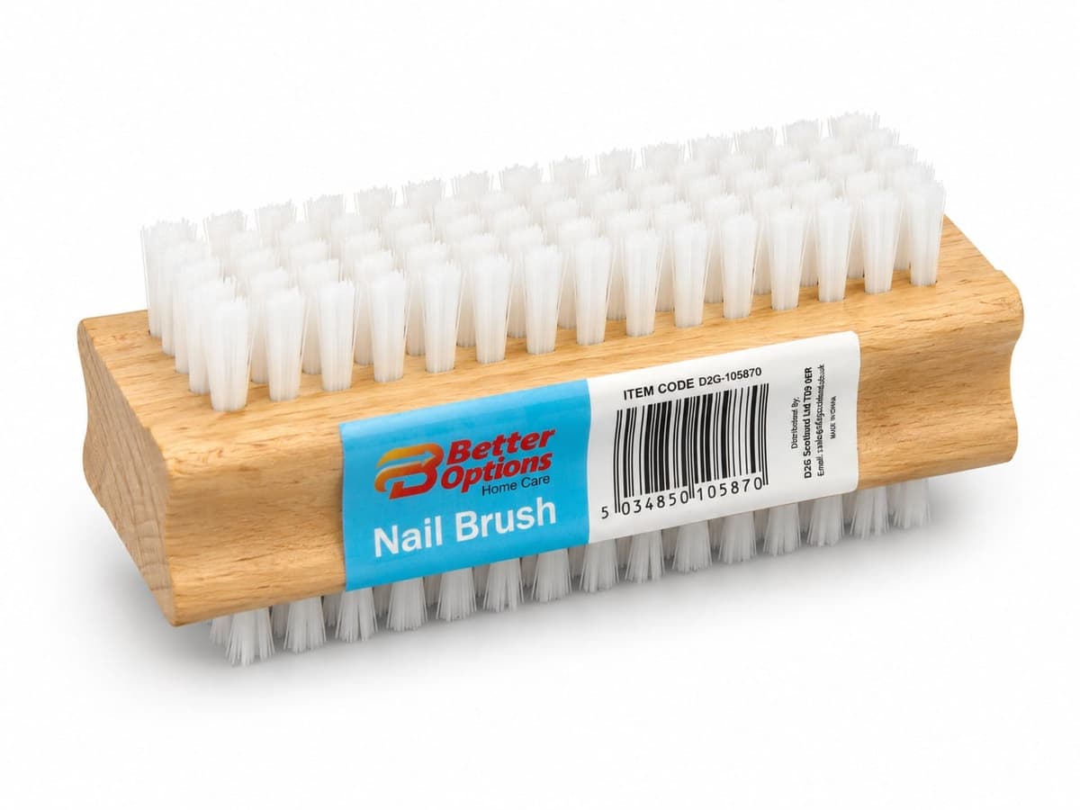 Better Options DOUBLE SIDED WOODEN NAIL BRUSH