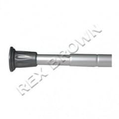 Croydex Large Telescopic Shower Curtain Rod Silver (Extend From 110cm-260cm)