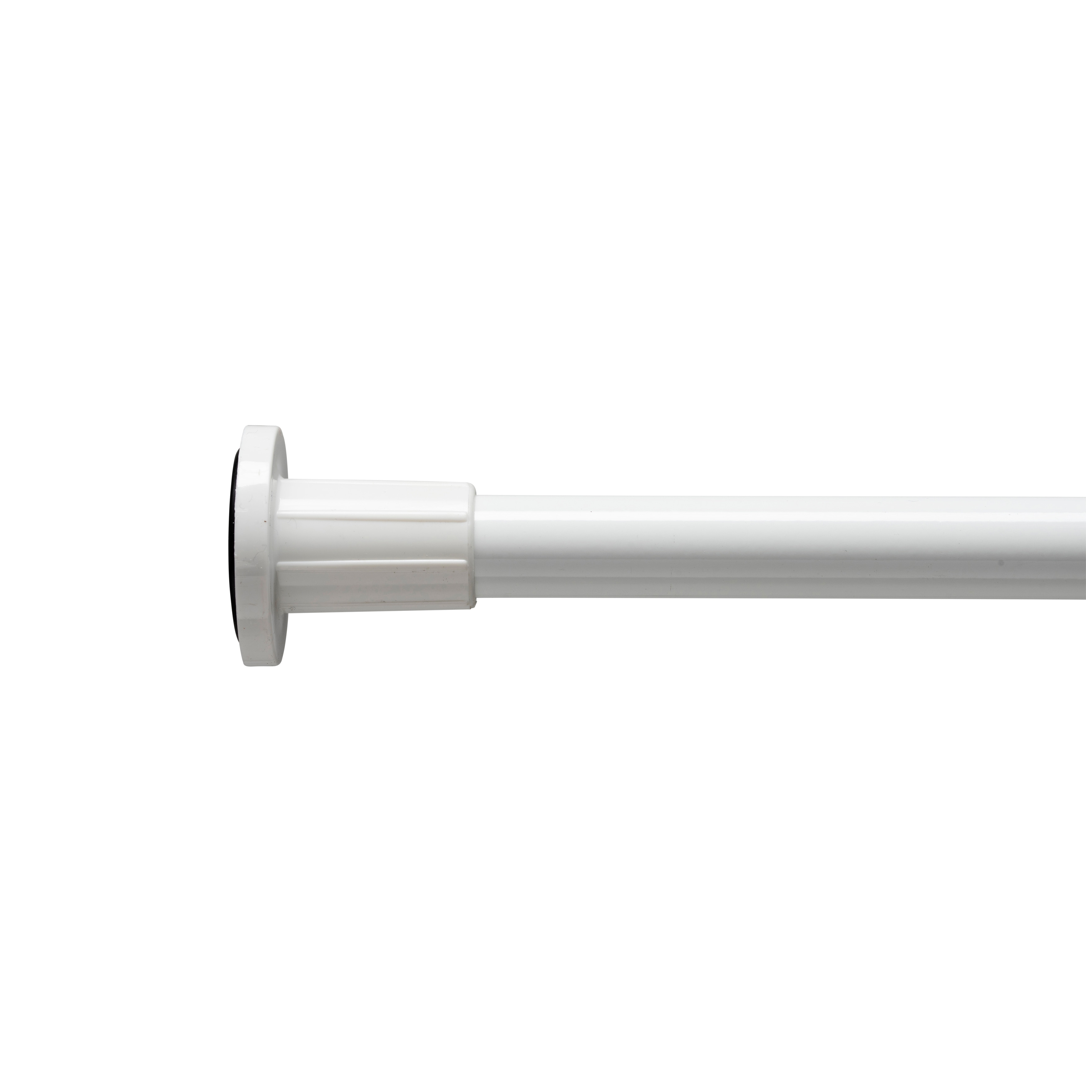 Croydex Telescopic Shower Curtain Rod White (Extend From 106cm-183cm) image