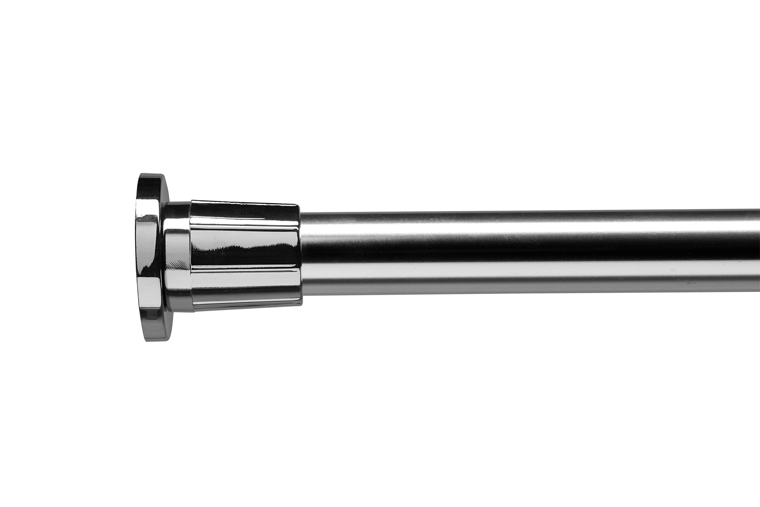 Croydex Telescopic Shower Curtain Rod Silver (Extend From 106cm-183cm) image