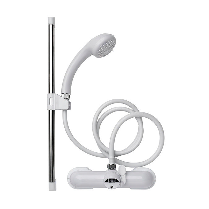 Croydex Bath Shower Mixer Set White (AB210022) image