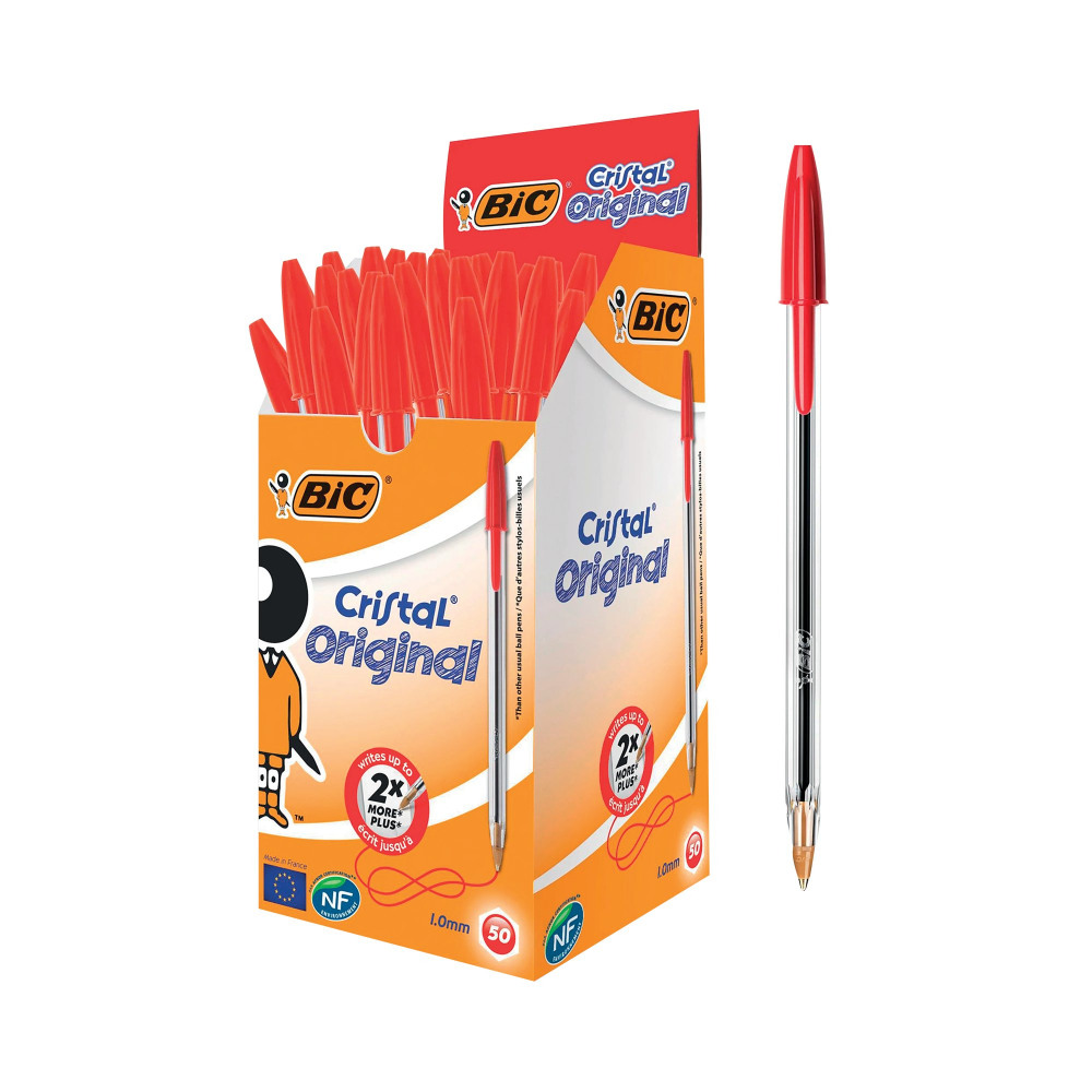 Bic Cristal Red Pens Pk50 image