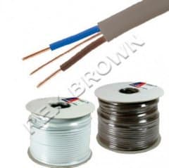 2.5mm T&E Cable 50m Flat Grey PVC