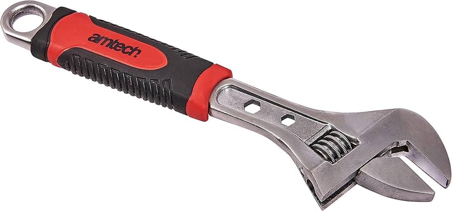 Am-Tech 10" Adjustable Wrench Inj Grip C1690