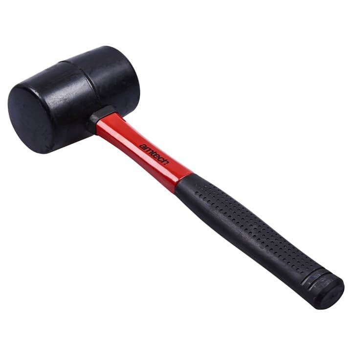 Am-Tech 16 Oz Rubber Mallet + Fibreglass Handle A1580