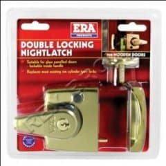 Era 40mm Deadlock Nightlatch Brass Body
.BRS CY.CARD