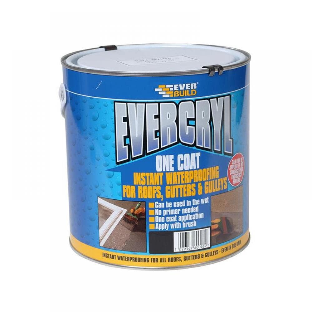 Everbuild Evercryl One Coat Black 2.5kg