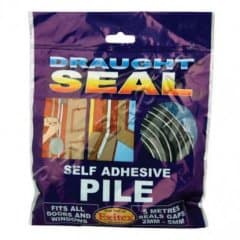 Draught Seal Self Adhesive Pile 5m Brown