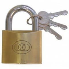 Tri-Cycle 63mm Brass PadLock