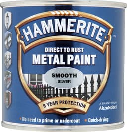 Hammerite Smooth Silver 250ml 1