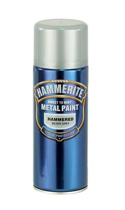 Hammerite Hammered Aerosol Silver Grey 400ml 1