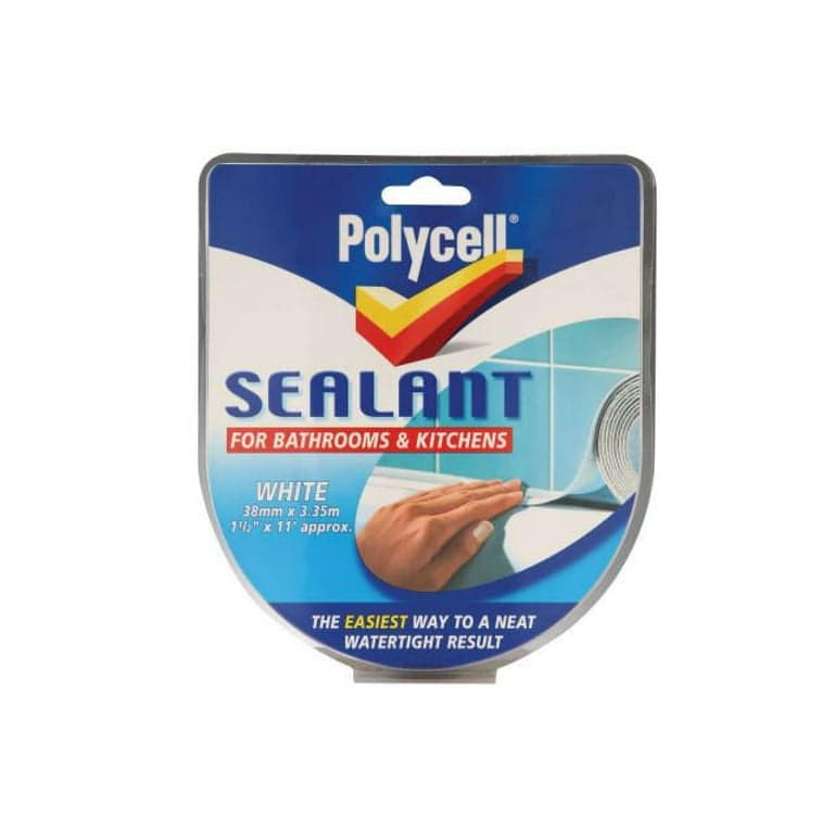 Polycell Sealant Strip Bath & Kitchen White 41mm