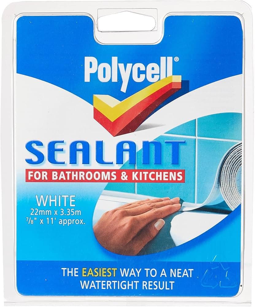 Polycell Sealant Bath & Kitchen White 22mm Roll