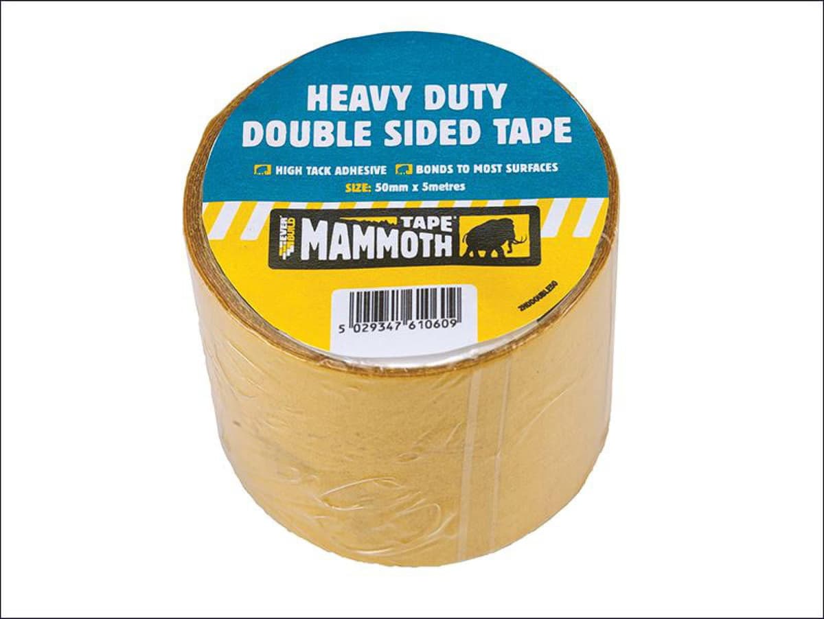 Everbuild Heavy Duty Double Sided Cloth Tape 50mm X 5m