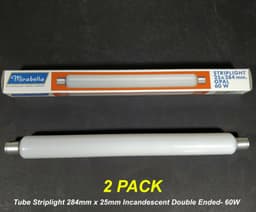 Strip Tube 284mm Opal 60w 1