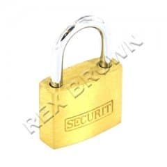 Securit 30mm Brass Padlock 3 Keys (s1153)