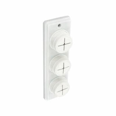 Securit Triple Towel Holder White (s6362)