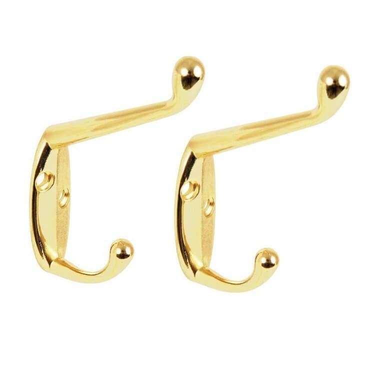 Securit 105mm E.b Hat & Coat Hook Pk2 (s6105)