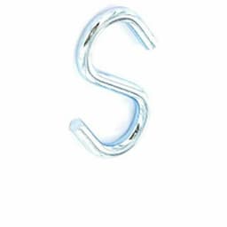 Securit 4mm Galvanised 's' Hook Pk4 (s5698) 1