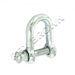 Securit 6mm Galvanised Dee Shackle Pk2 (s5690)
