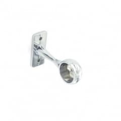 Securit 25mm End Brackets Chrome Plated Pk2 (s5561)