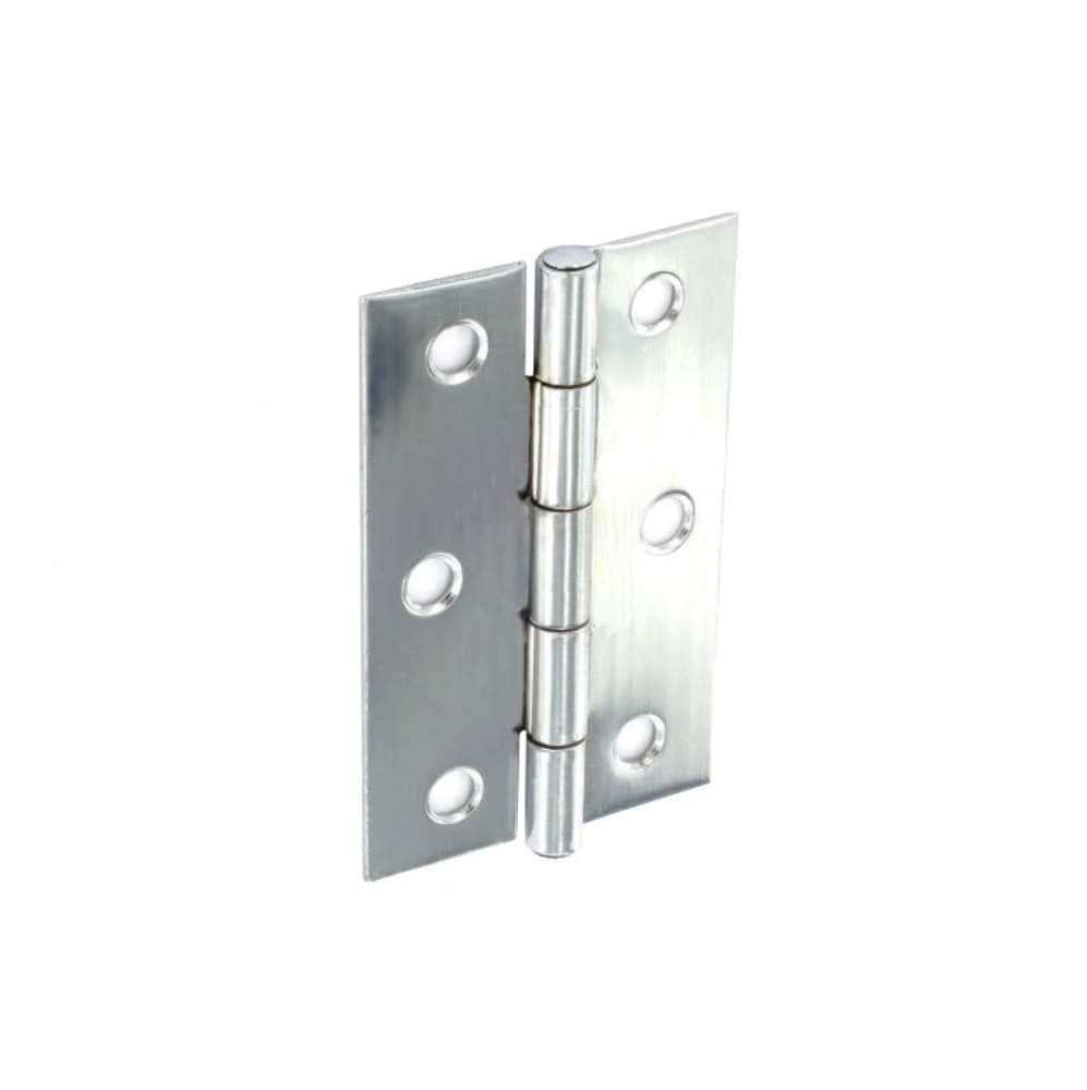 Securit 100mm Steel Butt Hinges Zinc Plated (s4309)