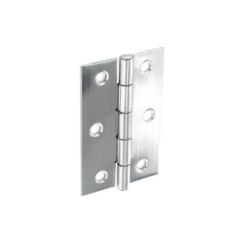 Securit 75mm Steel Butt Hinges Chrome Plated (s4302)