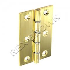Securit 100mm Double Steel Washered Polished Brass Hinges (s4108)