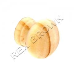 Securit 40mm Pine Knobs With Metal Insert Pk2 (s3594)