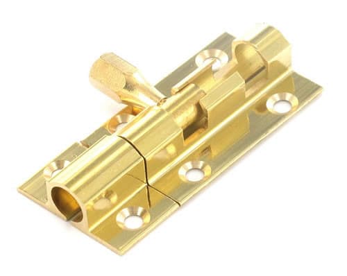 Securit 38mm Brass Door Bolt 1" Wide (s1521)