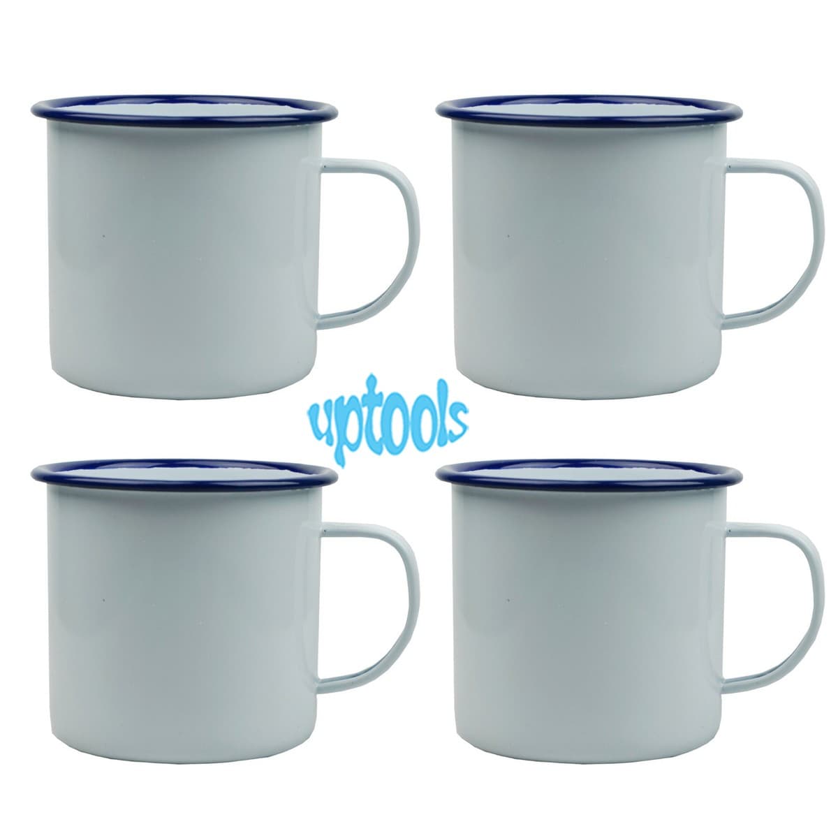 Falcon Enamel Camping Mug Traditional White 9cm 