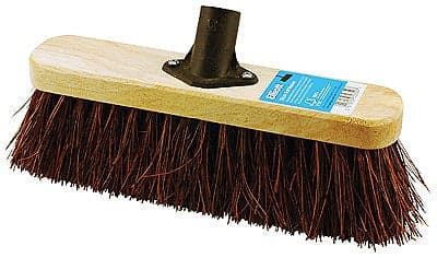 Elliotts FSC Wooden Broom Head 29cm with Bassine Fibres & Bracket