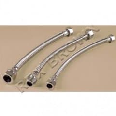 Flexible Tap Connectors 15mm x 1/2" x 30cm Incl. Isolating Valve