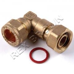 Compression Angle Tap Connectors 15mm X 1/2"