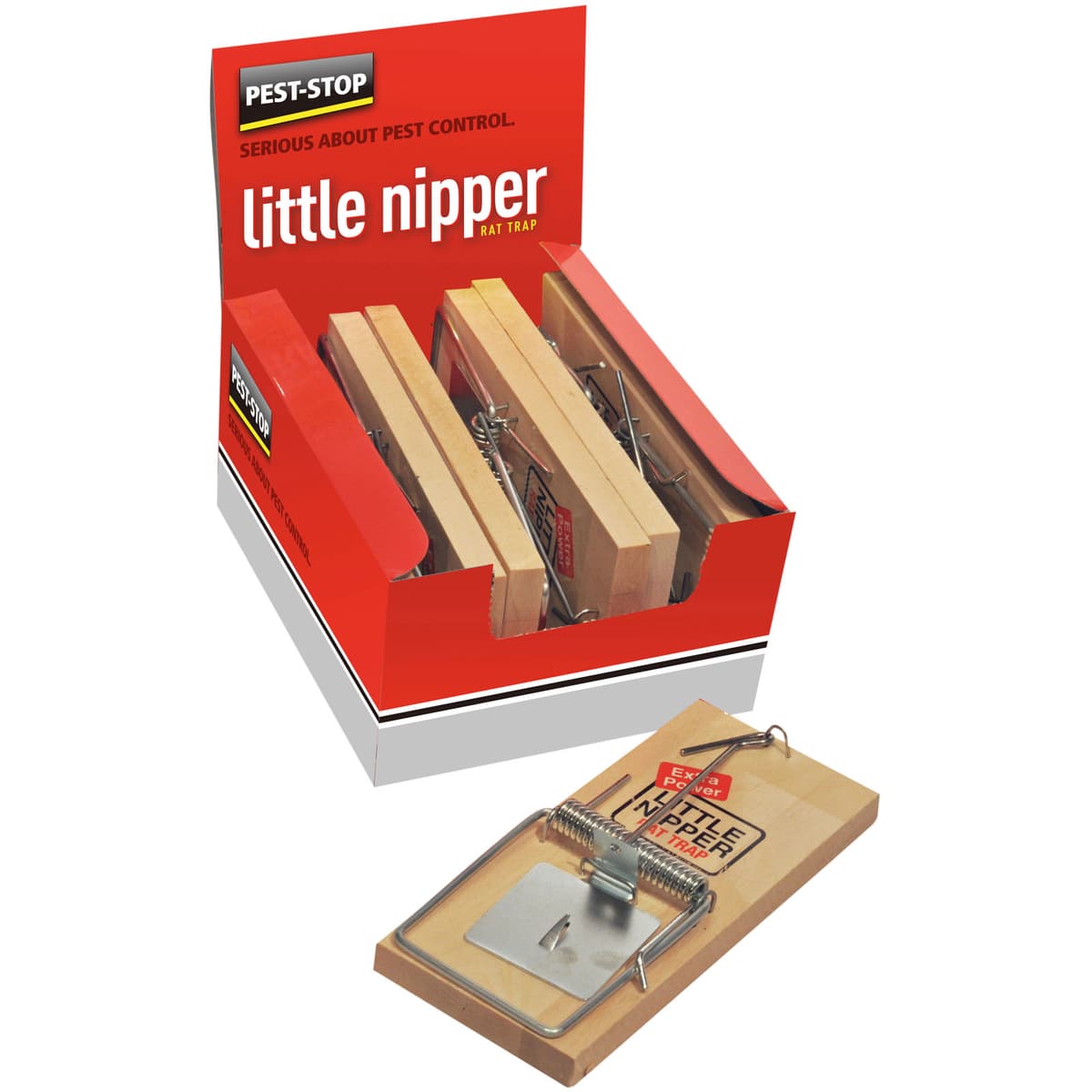 Little Nipper wooden Rat Trap box of 6