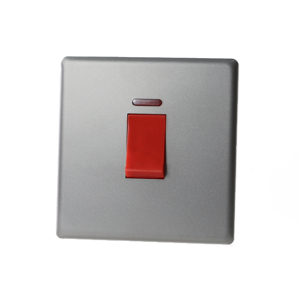 Red/Grey 20amp D/P Switch With Neon - Retail Box B07 image