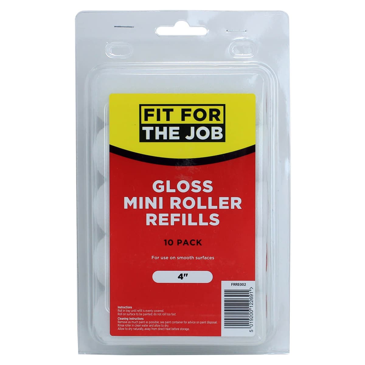 Rodo Fit For Job 10pk GLOSS MINI ROLLER REFILLS
