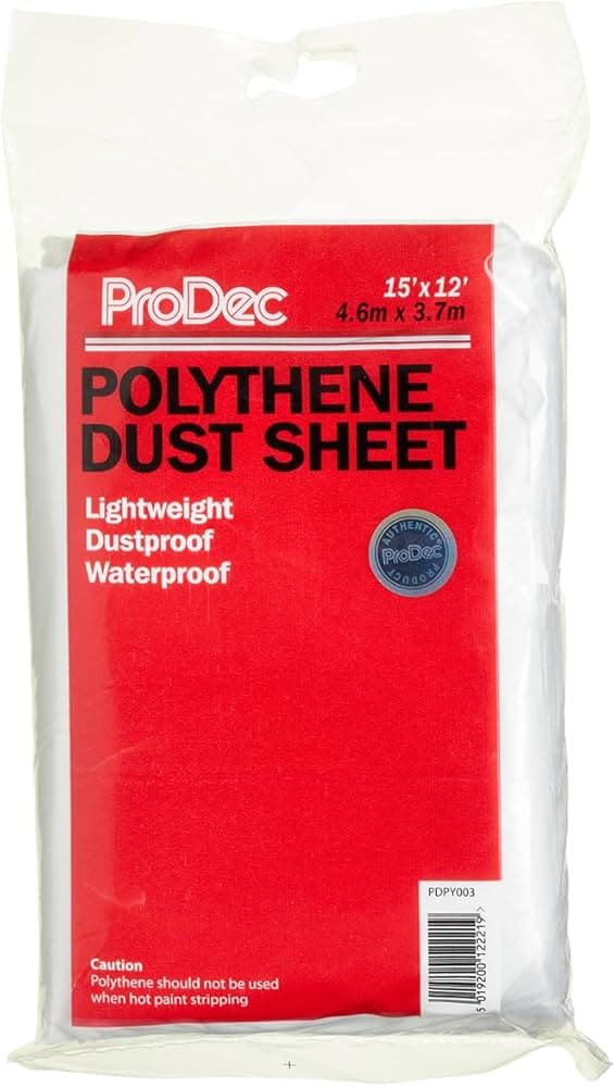 Rodo Prodec 12ft X 15ft' Polythene Dust Sheet