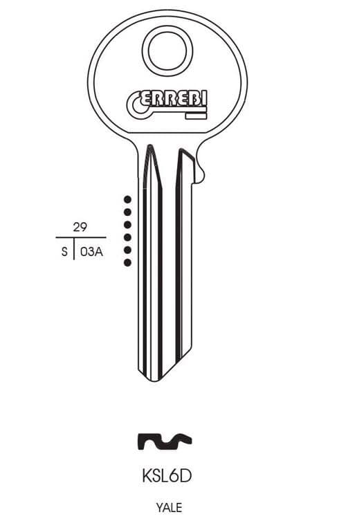 Yale 6 Pin Pk10 (KSL6D)