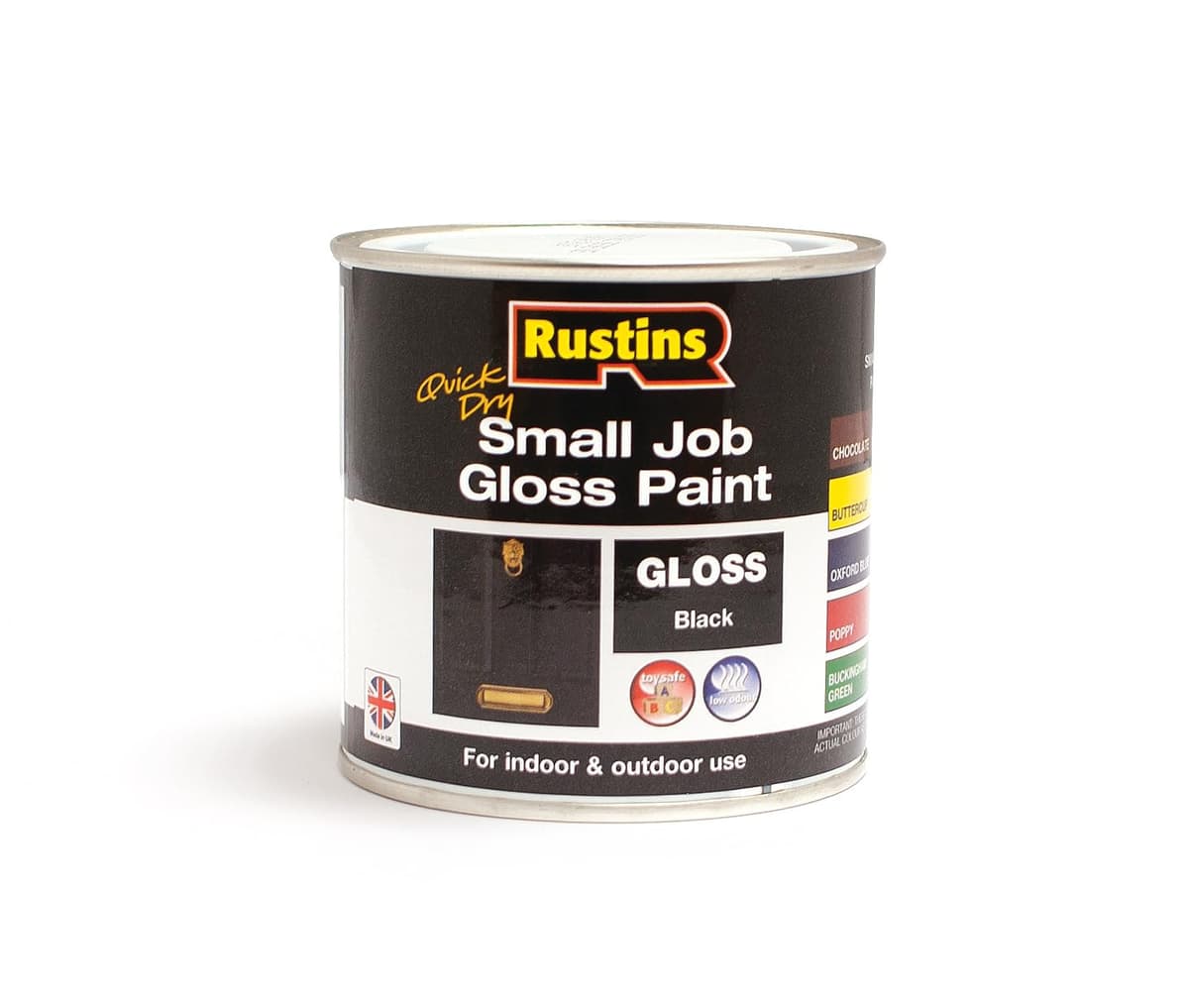 Rustins Small Job Paint Gloss Black 250ml