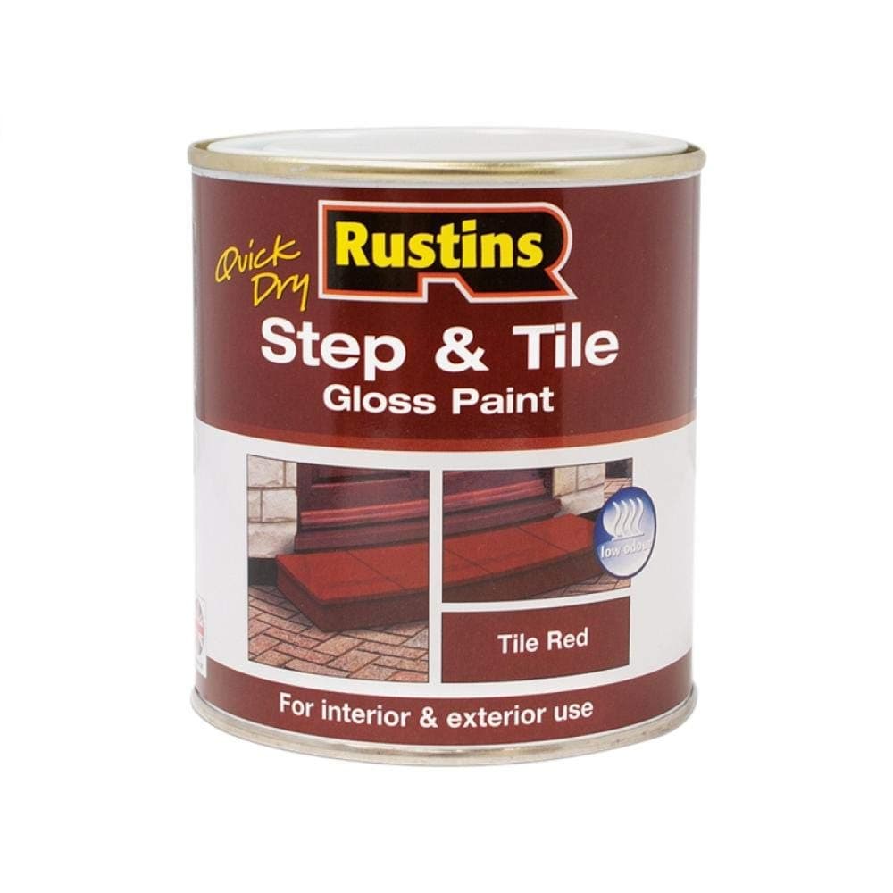 Rustin QD Step & Tile Floor Paint Gloss Red 500ml