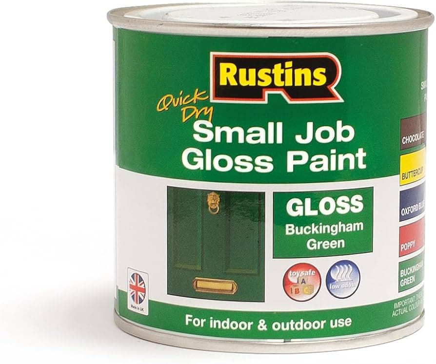 Rustins QD Small Job Paint Gloss Buckingham Green 250ml