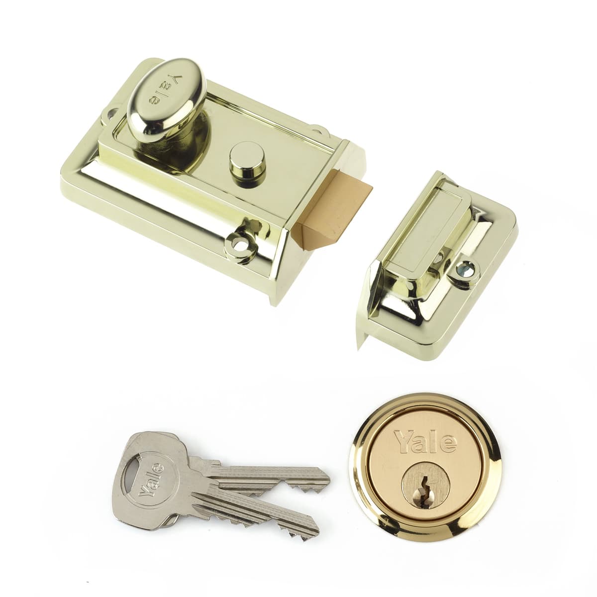 Yale Traditional Nightlatch P77 60mm Blx
(P-77-BLX-PB-60)