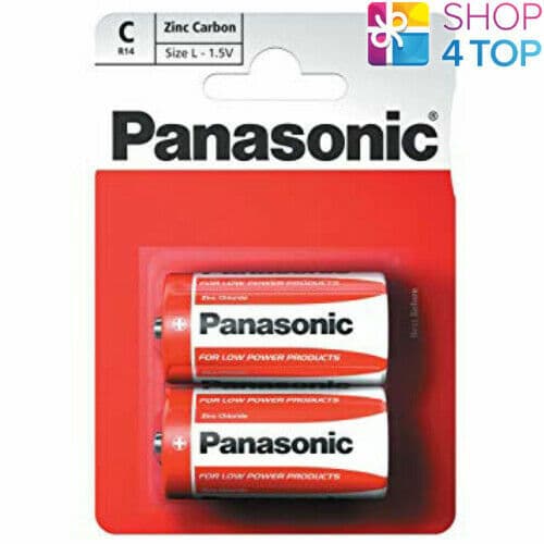 Panasonic C(R14) 2pk Zinc Carbon Batteries (box)