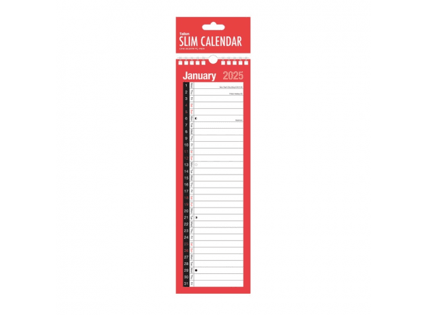 Tallon Month to view,slim planner Size:10.5 x 35 cm