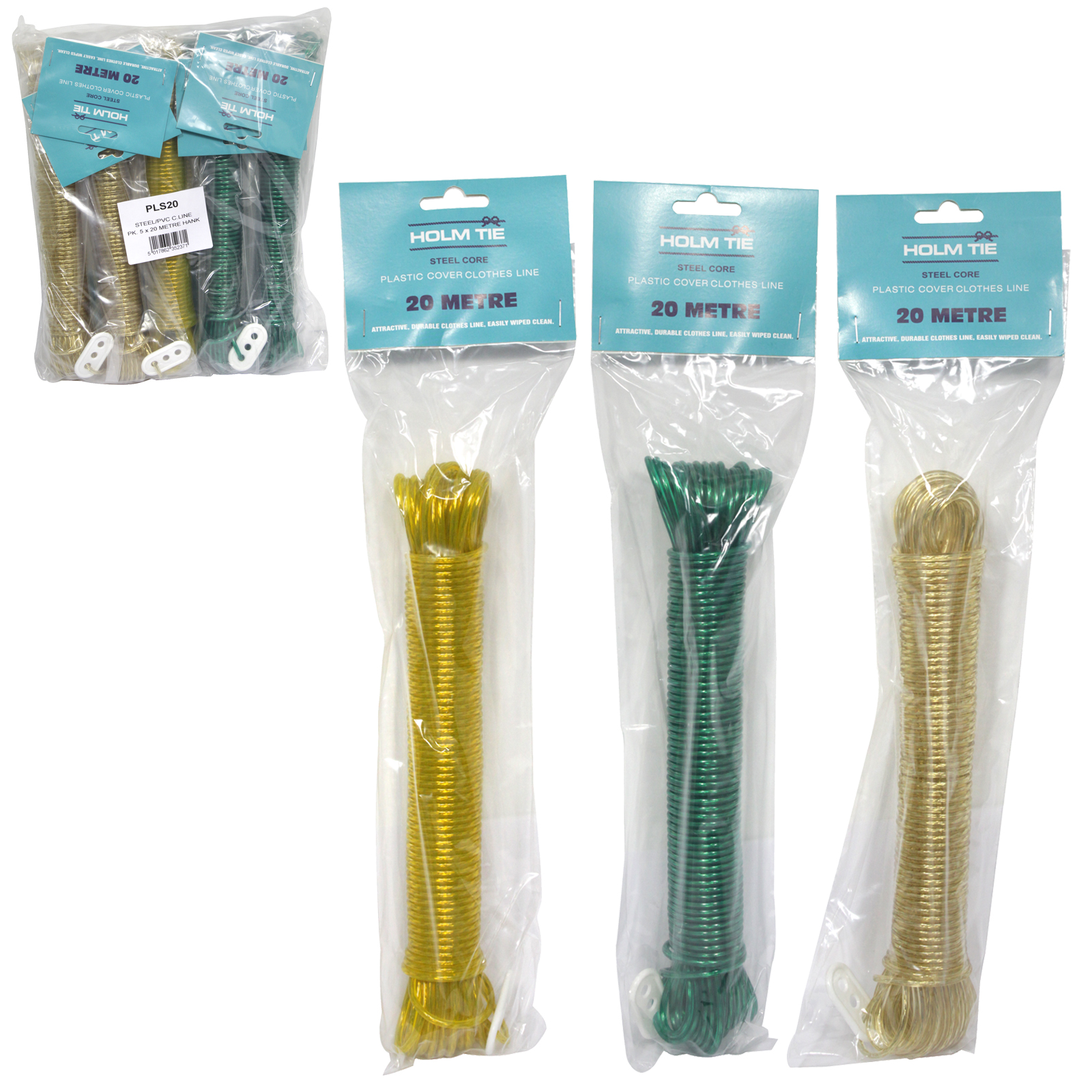 Holm Tie PVC Steel Core Clothes Line (20 Metres) PLS20 image