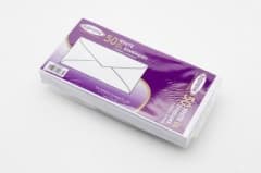  Comet White Envelopes Gummed Pk50 110mm x 220mm (SW30)