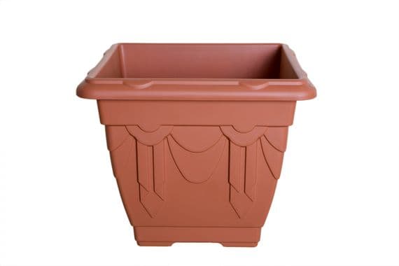 Whitefurze 30cm Sq Venetian Plntr-t/cotta
