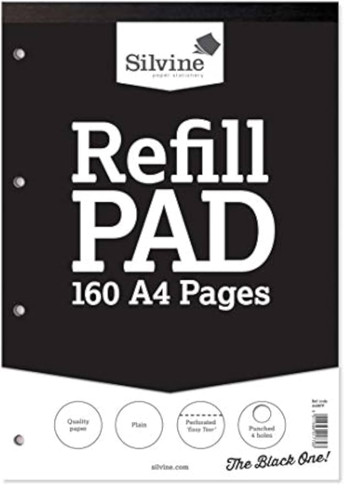 Silvine Plain A4 Refill Pad (A4RPP) image