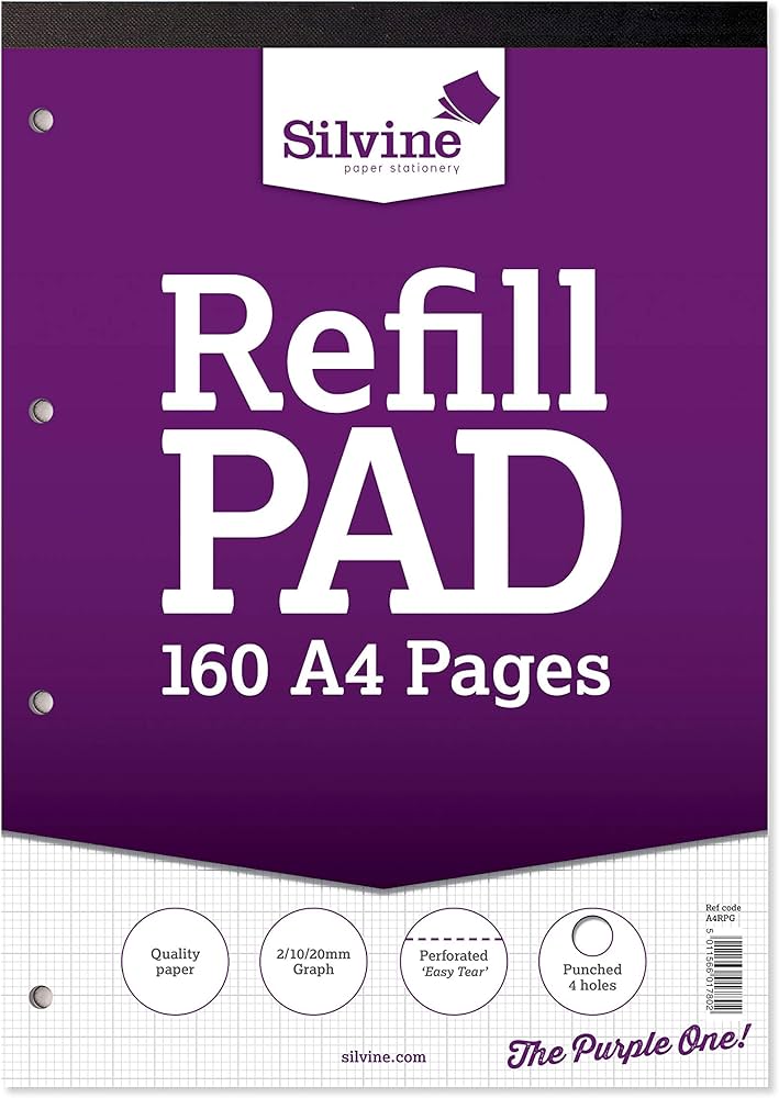 Silvine Graph A4 Refill Pad (A4RPG) image